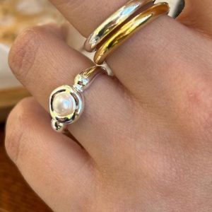 pearl band ring