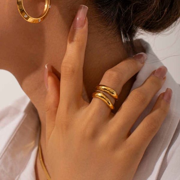 pvc gold plated ring