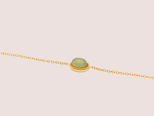 green dainty bracelet