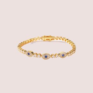 evil eye cubic zirconia braclet