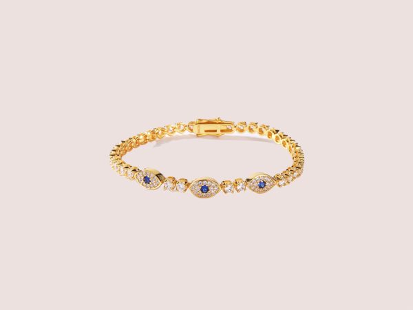 evil eye cubic zirconia braclet