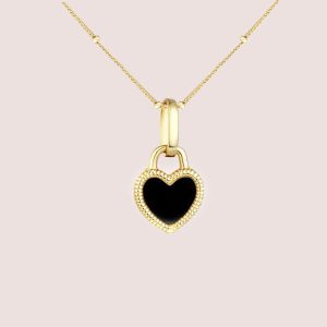 shell heart pendant necklace