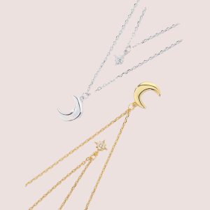 moon & star necklace