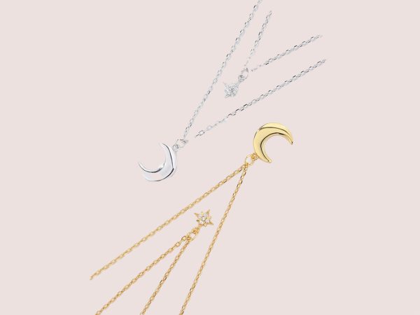 moon & star necklace