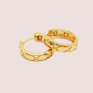 star cut hoops gold