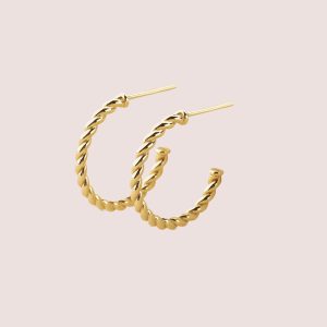 hoop earrings gold