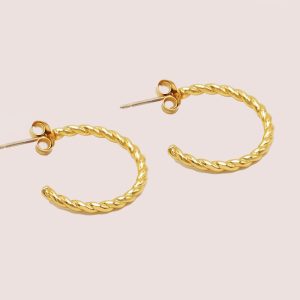 hoop earrings gold