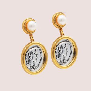 coin drop earrings