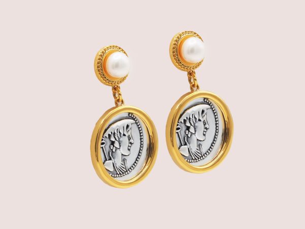 coin drop earrings