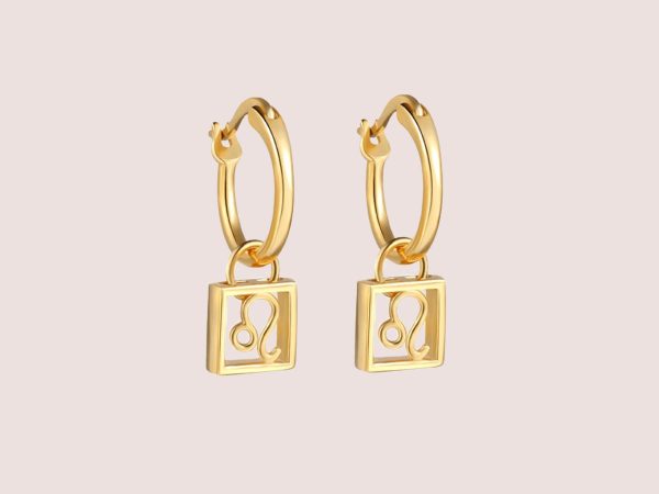 leo constellation earrings