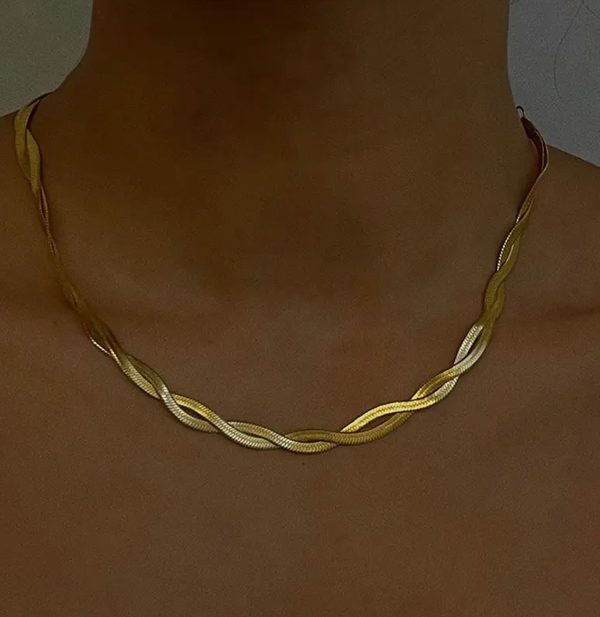 snake chain necklace gold