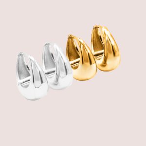 oblong hoop earrings