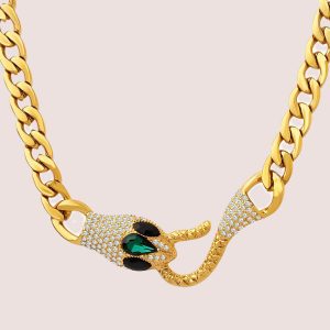 gold snake necklace