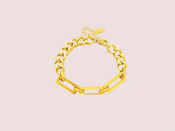 rectangle link bracelet