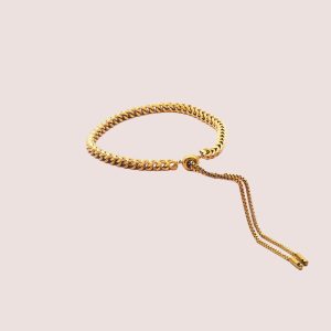 Gold Adjustable Ball Bracelet