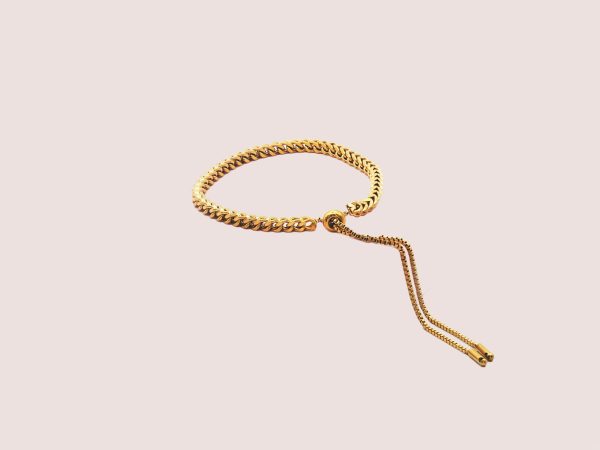 Gold Adjustable Ball Bracelet