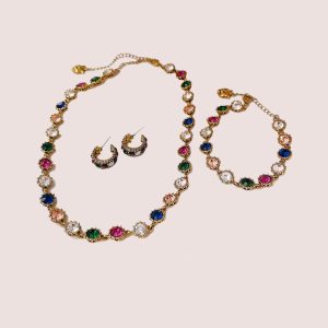 Rhinestone jewellery set