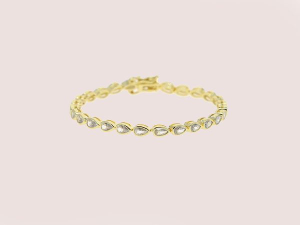 tennis bracelets gold