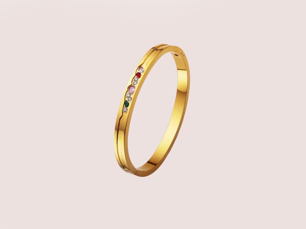 colourful zircon bangle