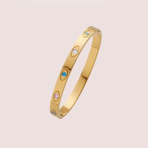 Evil eye coloured bangle