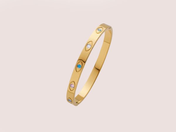 Evil eye coloured bangle