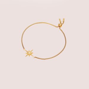 star ball bracelet in gold