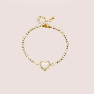 heart zircon bracelet