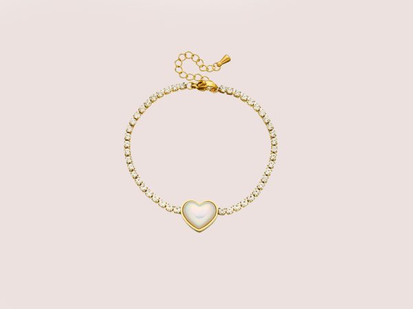 heart zircon bracelet