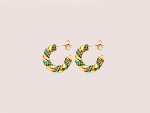 Green & gold hoops