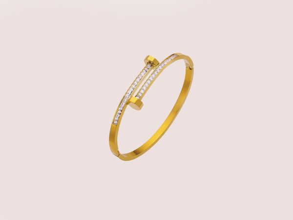 Twist Zircon Bangle