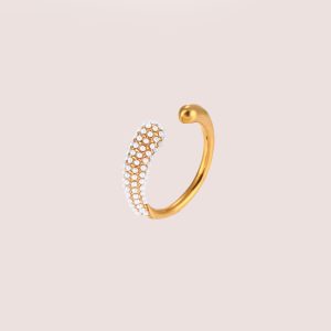 Pearl adjustable ring