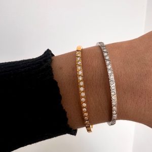 rhinestone slim bangle