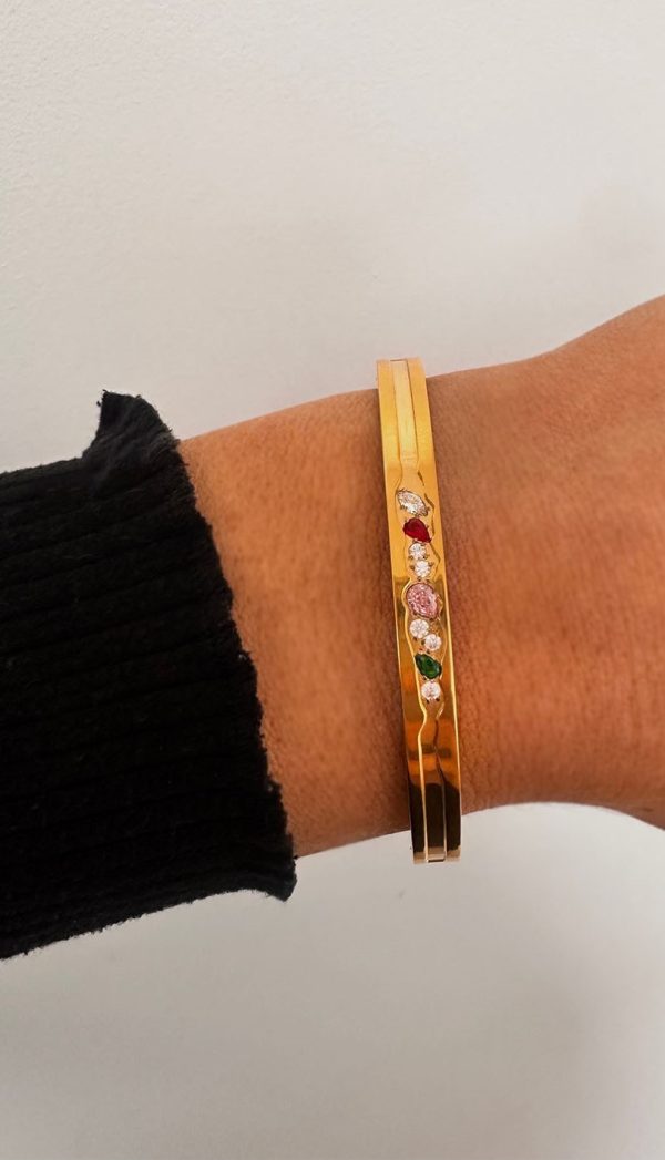 colourful zircon bangle